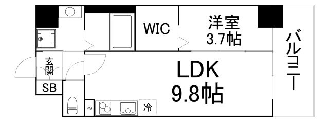 【間取り】 | グランバース福島 | 反転間取り