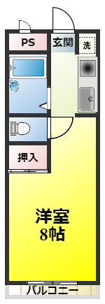 シャンソン 和泉中央の間取り