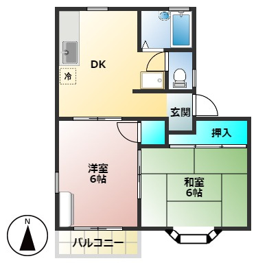 アイム77の間取り|※反転タイプです