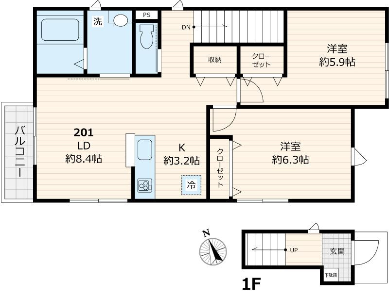 ルミエール光Ⅱの間取り