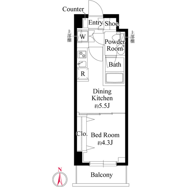 レアライズ西日暮里ノースの間取り