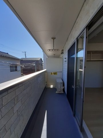 グレイスのバルコニー|外からの目が気にならないバルコニーで洗濯物が干せます