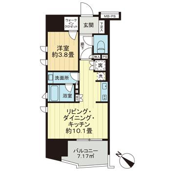 ライオンズ千代田三崎町の間取り