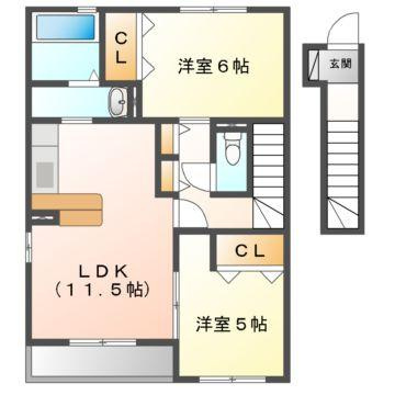 ルラシオン　Ａの間取り