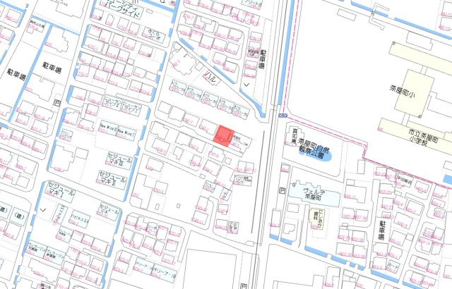 倉敷市茶屋町　1区画の地図
