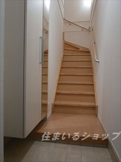 フレイム　雪の玄関|ミラー付き大型シューズボックス