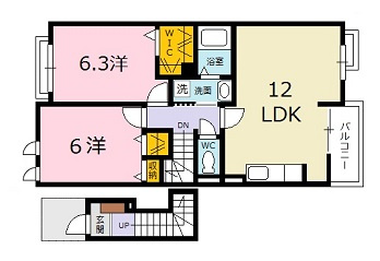 フレイム　雪の間取り