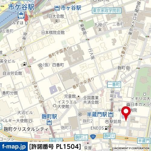 パレステュディオ麹町の地図