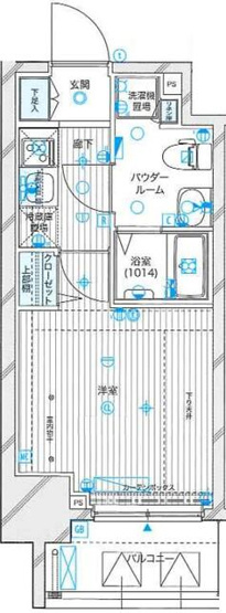 【間取り】 | メインステージ蒲田Ⅵエグザ