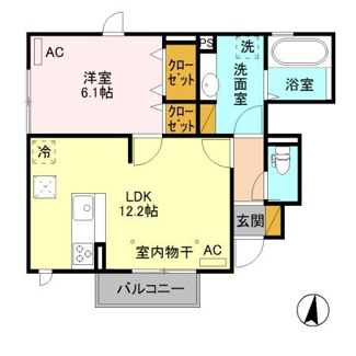【間取り】 | メゾン・ド・クロワール/ハーモニーランド　メゾン・ド・クロワール