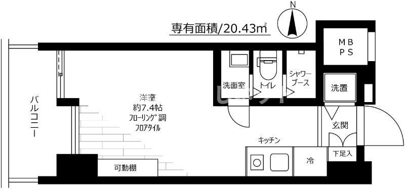 ルネ御苑プラザ【おとり物件なし】#学生・社会人にオススメ！初期費用分割払いOK！の間取り