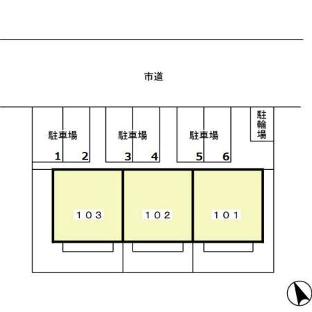 メゾングレース　Ｆの区画図