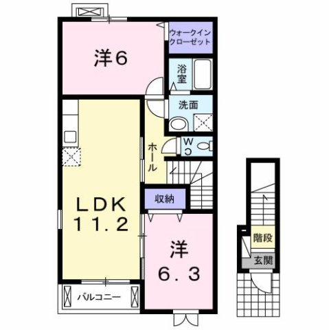 リバーサイドレジデンス　Ａの間取り