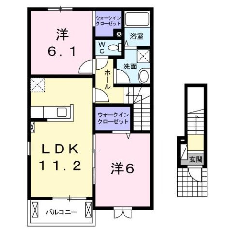 スカイブリーズ　Ｂの間取り