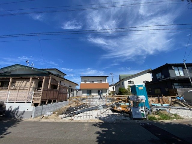 【新築戸建て】秋田市茨島第13　2号棟の前面道路含む現地写真|2026/9/18撮影