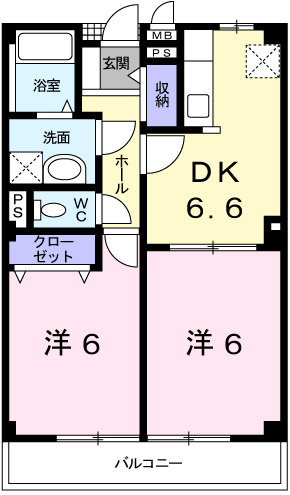【間取り】 | シャルマンビラＡ