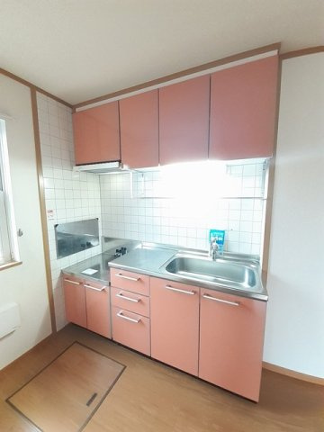 エスポワール上条　Ｂのキッチン|キッチンでお料理をお楽しみください