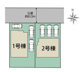 【区画図】 | ☆☆☆新築分譲　郡山市安積町笹川中ノ渡戸TE　全２棟－①！！ | 全体区画図です