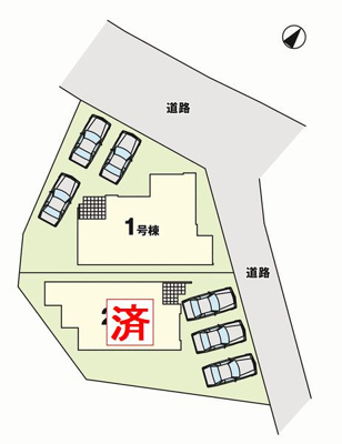 【区画図】 | ☆☆新築分譲　郡山市富久山町９期K　リガーレ　全２棟！！ | 全体区画図です