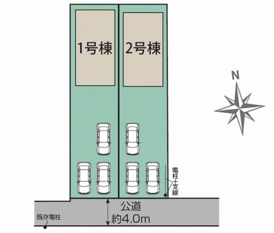 【区画図】 | ☆☆☆新築分譲　郡山市小原田３丁目TE　全２棟－①！！ | 全体区画図です