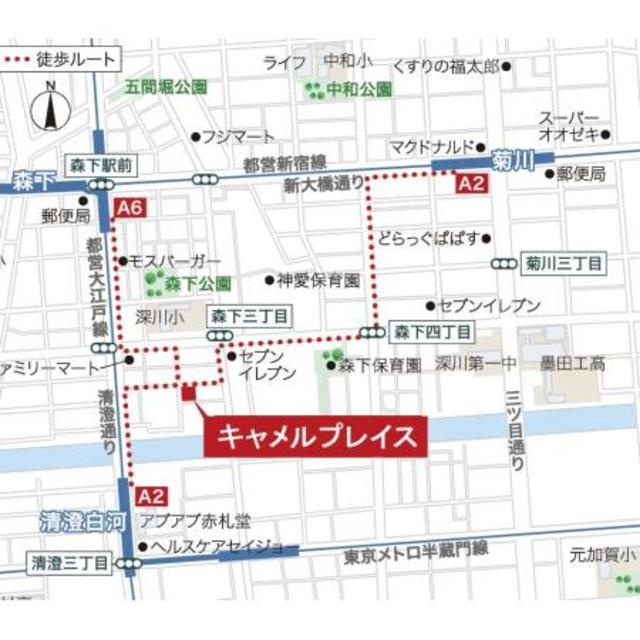 キャメルプレイスの地図