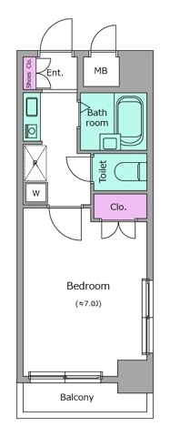 新品家具付きマンション永代4(KaGood東京)の間取り|※間取りと異なる場合は現状を優先します。