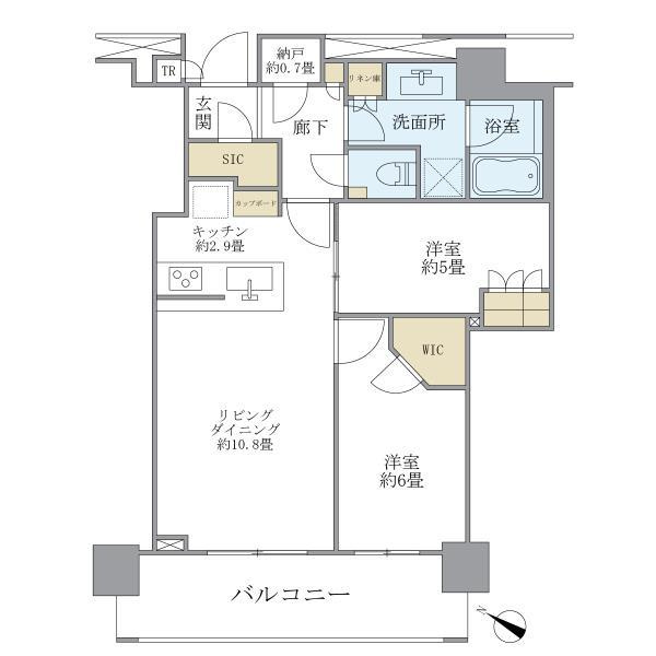 Ｂｒｉｌｌｉａ　ＴＨＥ　ＴＯＷＥＲ　ＴＯＫＹＯ　ＹＡＥＳＵ　の間取り