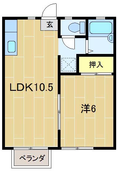 ミントフラットの間取り