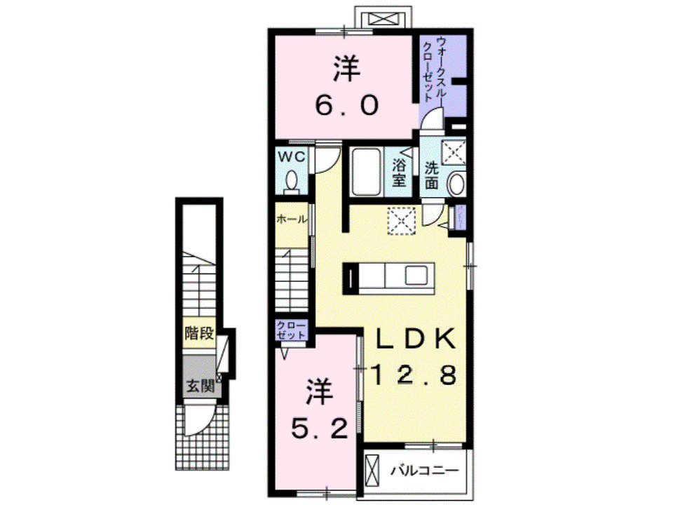 フルールの間取り