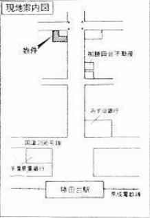八千代市勝田台北１丁目の店舗事務所の地図