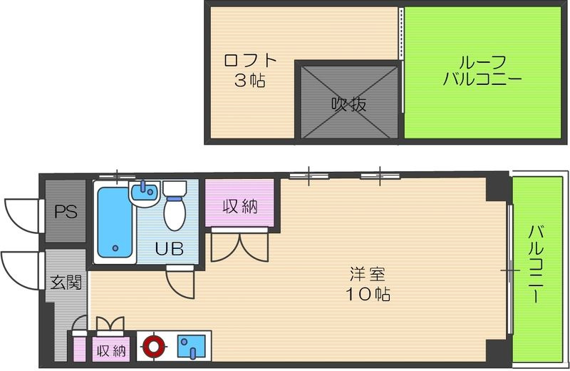 Lakia Apartment武庫之荘の間取り