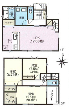 ★城陽市枇杷庄西ノ口　第2期　新築一戸建ての間取り