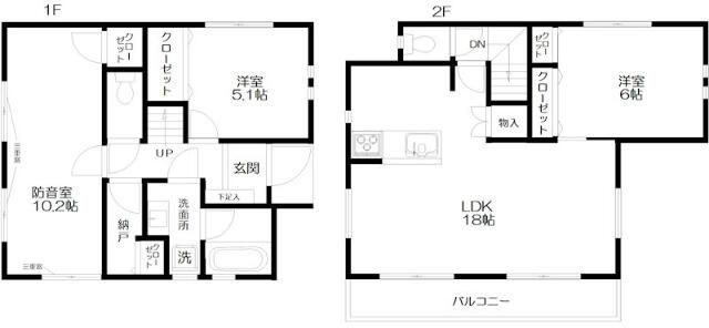 【間取り】 | 練馬区桜台５丁目戸建