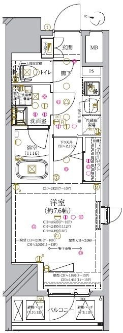 ディアレイシャス西武柳沢の間取り