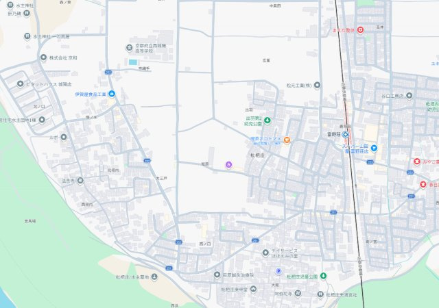 城陽市枇杷庄西ノ口　第2期　新築一戸建ての地図