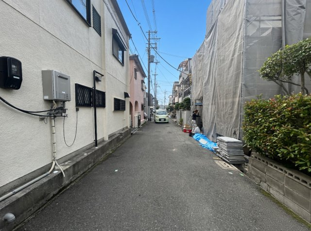◆堺市東区北野田　第3期　新築一戸建ての前面道路含む現地写真|現在建築中！落ち着いた街並みで新生活を始めることが出来そう！周辺の物件も併せてご紹介させて頂きます！