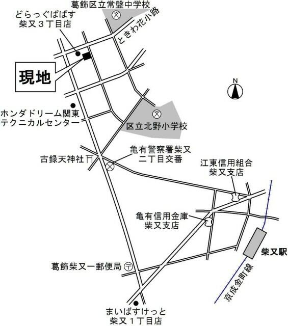メゾンペジーブルの地図