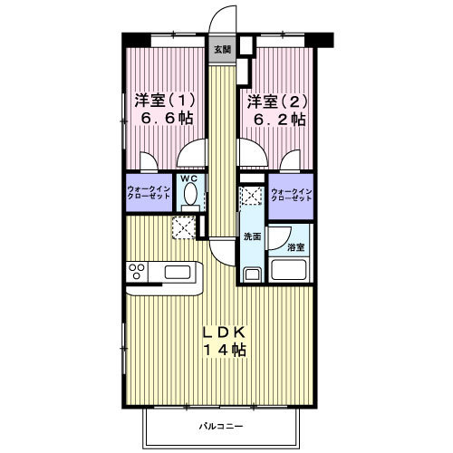 キャロットⅡの間取り|間取り図