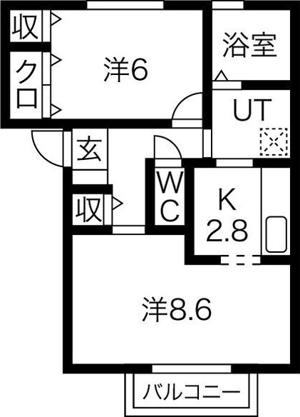 水沢ステーションアベニューA棟の間取り