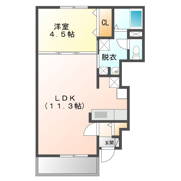 名谷ハイツの間取り