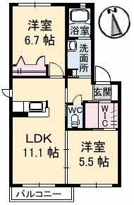 ＳＥＬＥＮＥの間取り
