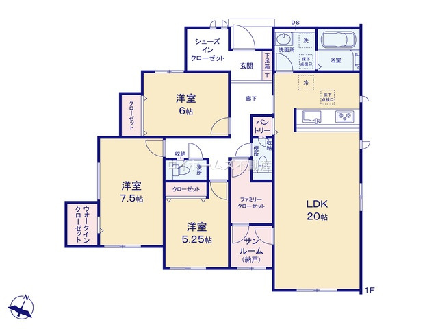 【間取り】 | 岡崎市上地１丁目29-17『仲介料無料』新築戸建て | 1号棟