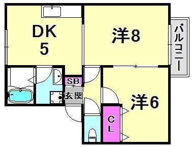 中山手ガーデンハウスＡ棟の間取り