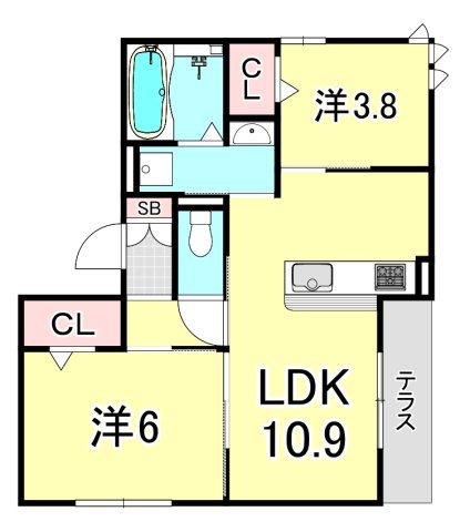 コンフォール甲子園口(甲子園口4丁目)の間取り