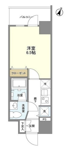 プライマル靭本町の間取り