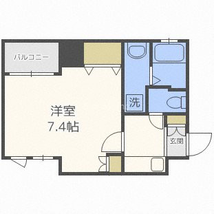 アクティ北浜の間取り