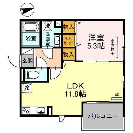 リレント武庫之荘の間取り