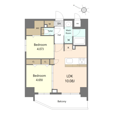 S-RESIDENCE薬院aureateの間取り