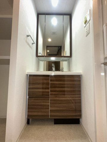 S-RESIDENCE薬院aureateの洗面所