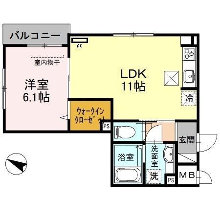 グランクレール兵庫町の間取り